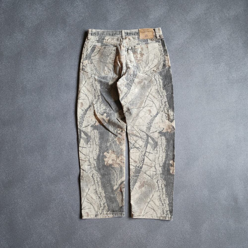 Vintage Wrangler Realtree Camouflage Rugged Wear Pants 30x28